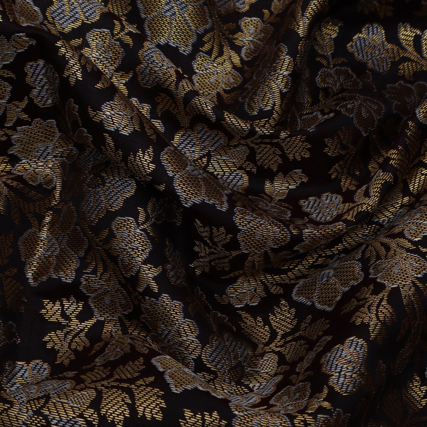 Brown Color Brocade Fabric