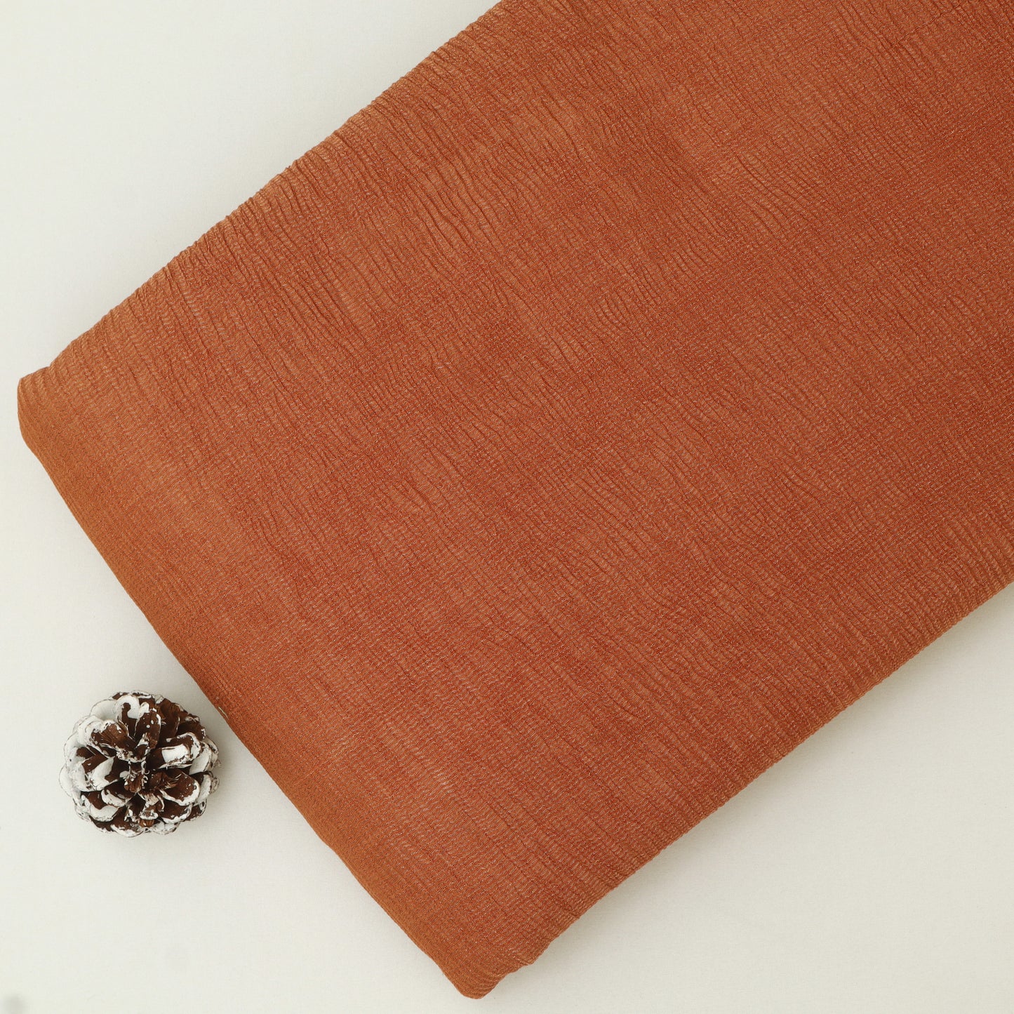 Plain Tissue Crush Stripe Fabric
