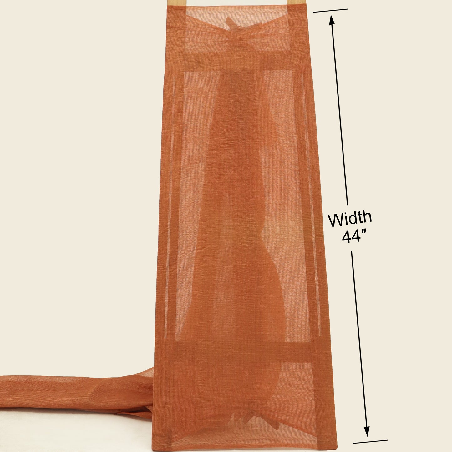 Plain Tissue Crush Stripe Fabric