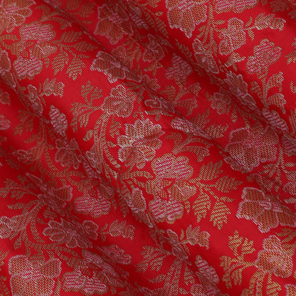 Red Color Brocade Fabric