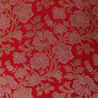 Red Color Brocade Fabric