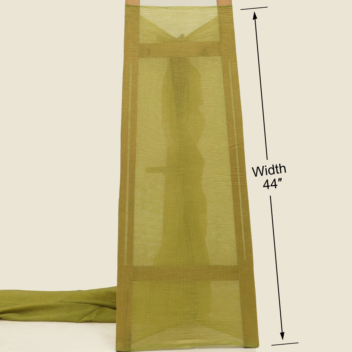 Plain Tissue Crush Stripe Fabric
