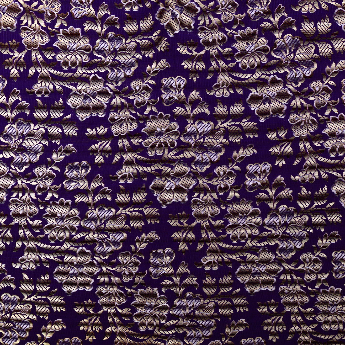 Purple Color Brocade Fabric