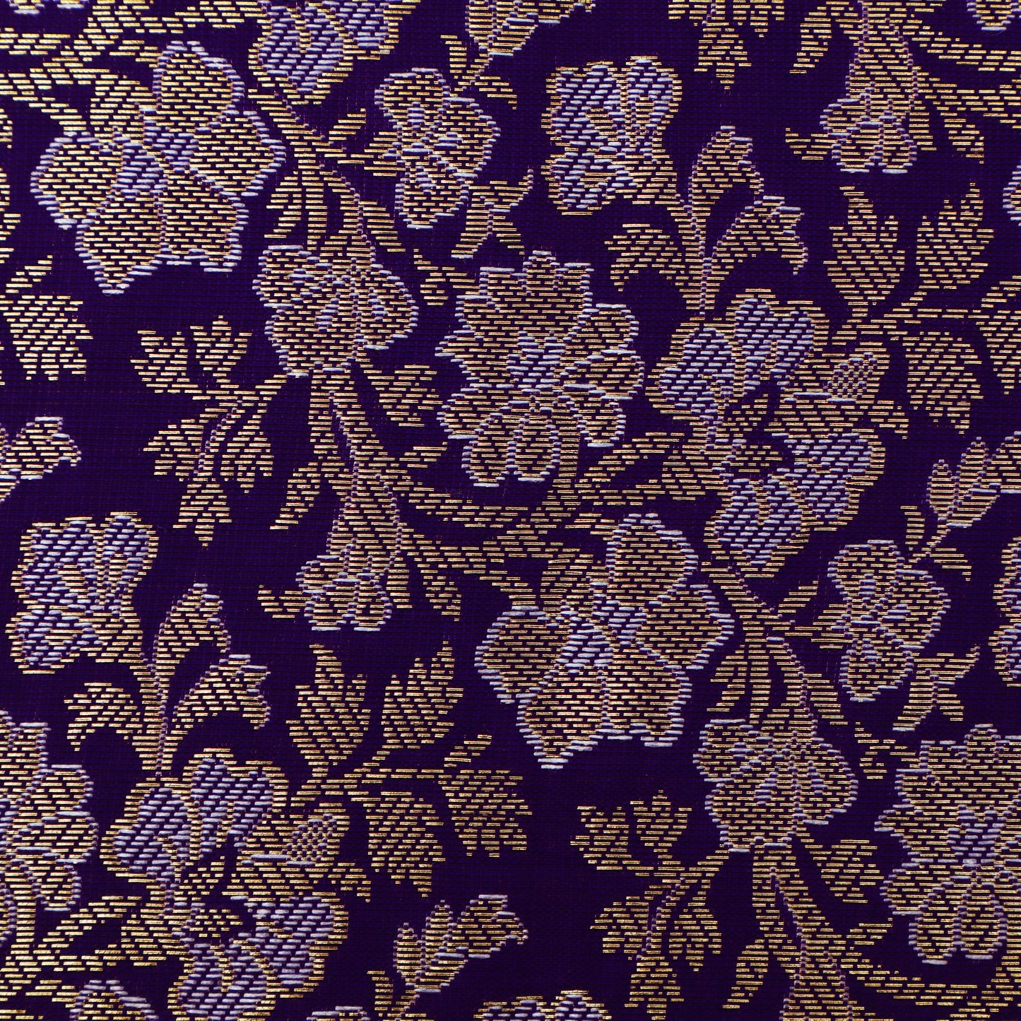 Purple Color Brocade Fabric