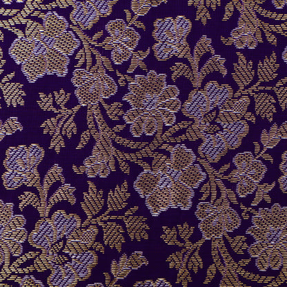 Purple Color Brocade Fabric