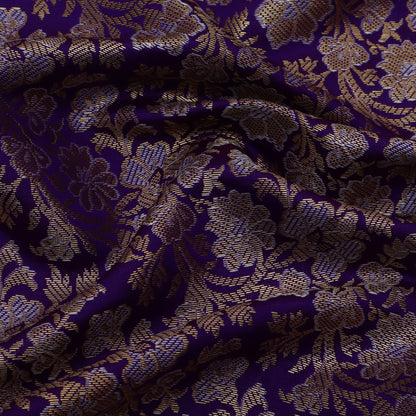 Purple Color Brocade Fabric