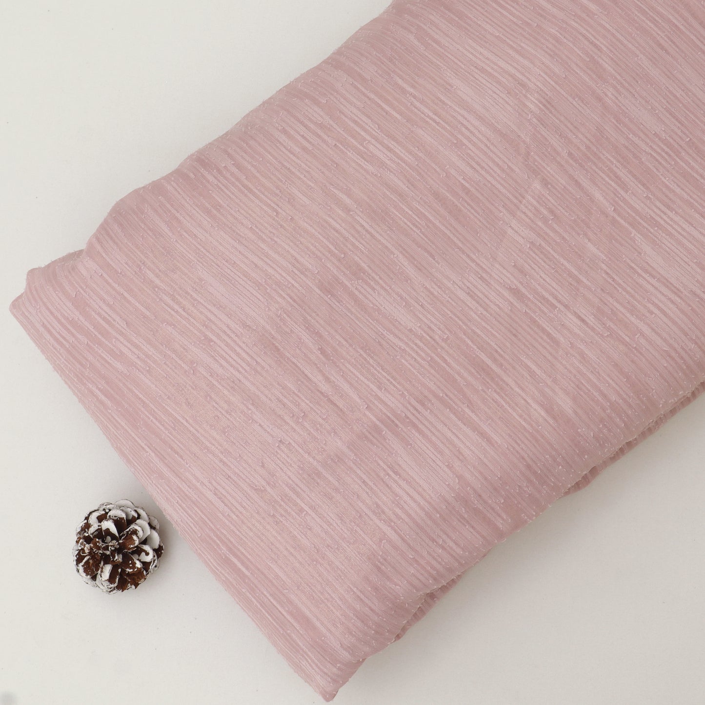 Plain Tissue Crush Stripe Fabric