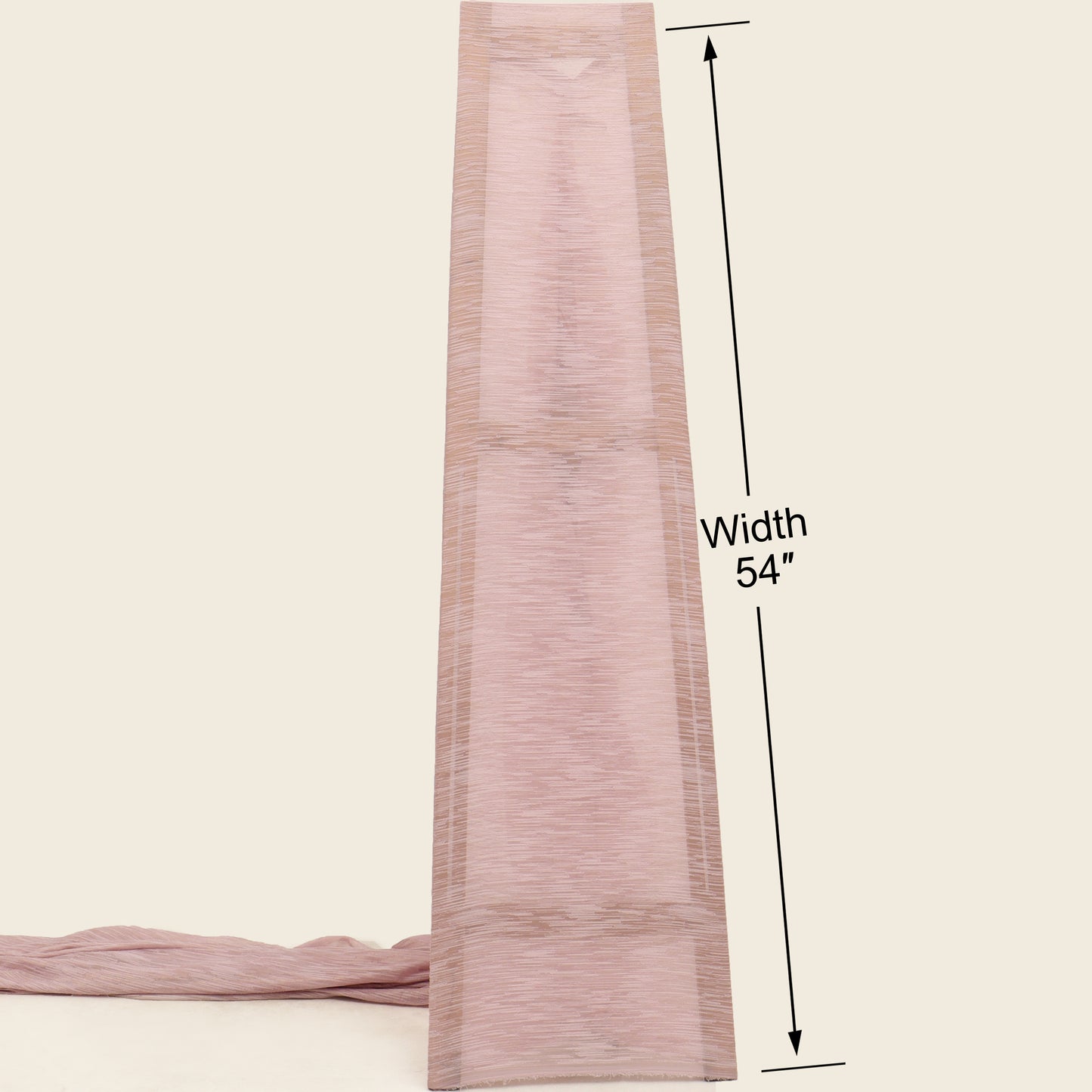 Plain Tissue Crush Stripe Fabric