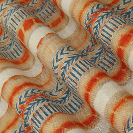 Linen Hand Printed Fabric