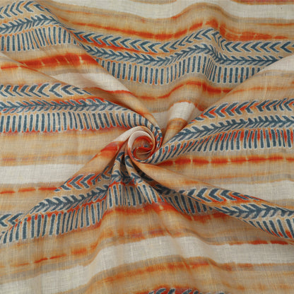 Linen Hand Printed Fabric