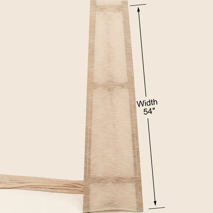 Plain Tissue Crush Stripe Fabric