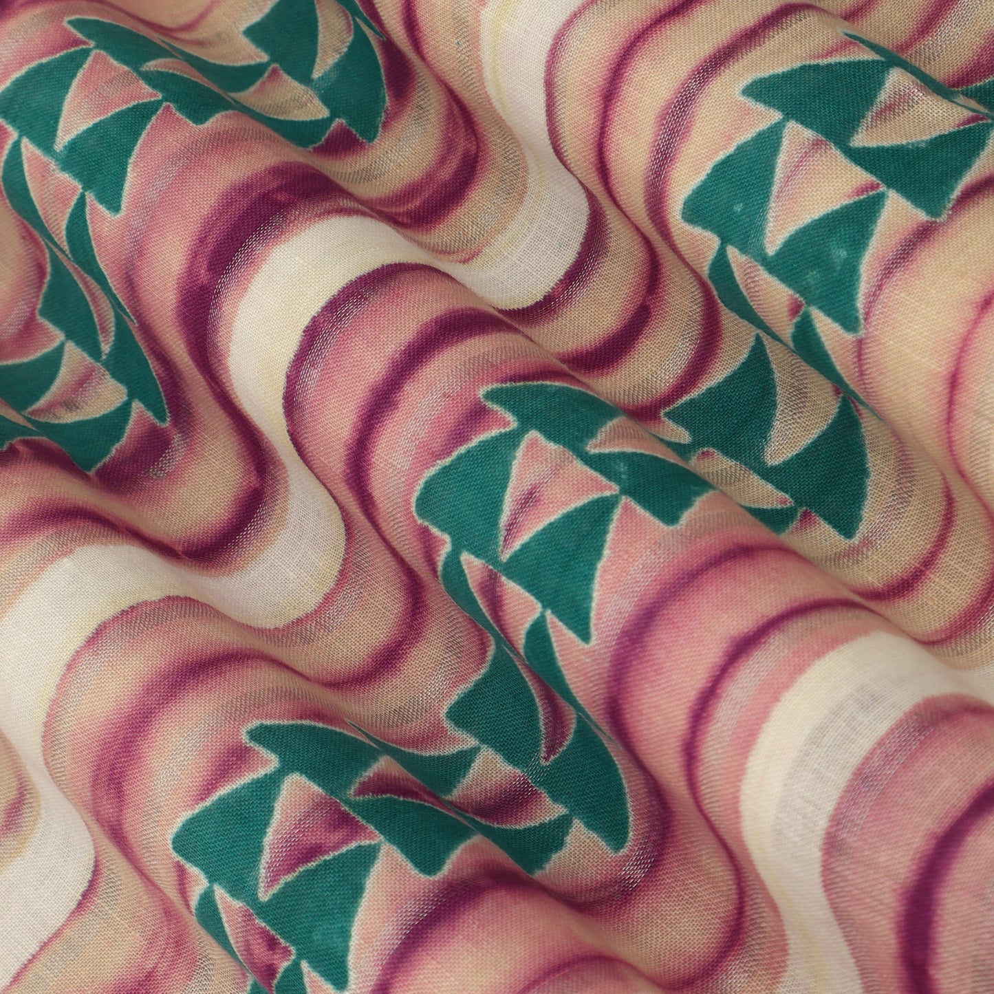 Linen Hand Printed Fabric