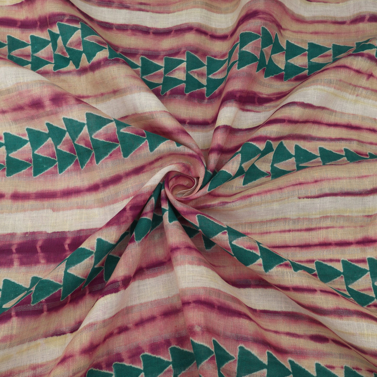 Linen Hand Printed Fabric