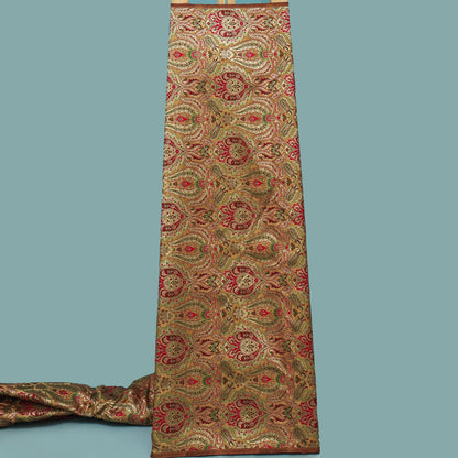 Beige Color KimKhab Brocade Fabric