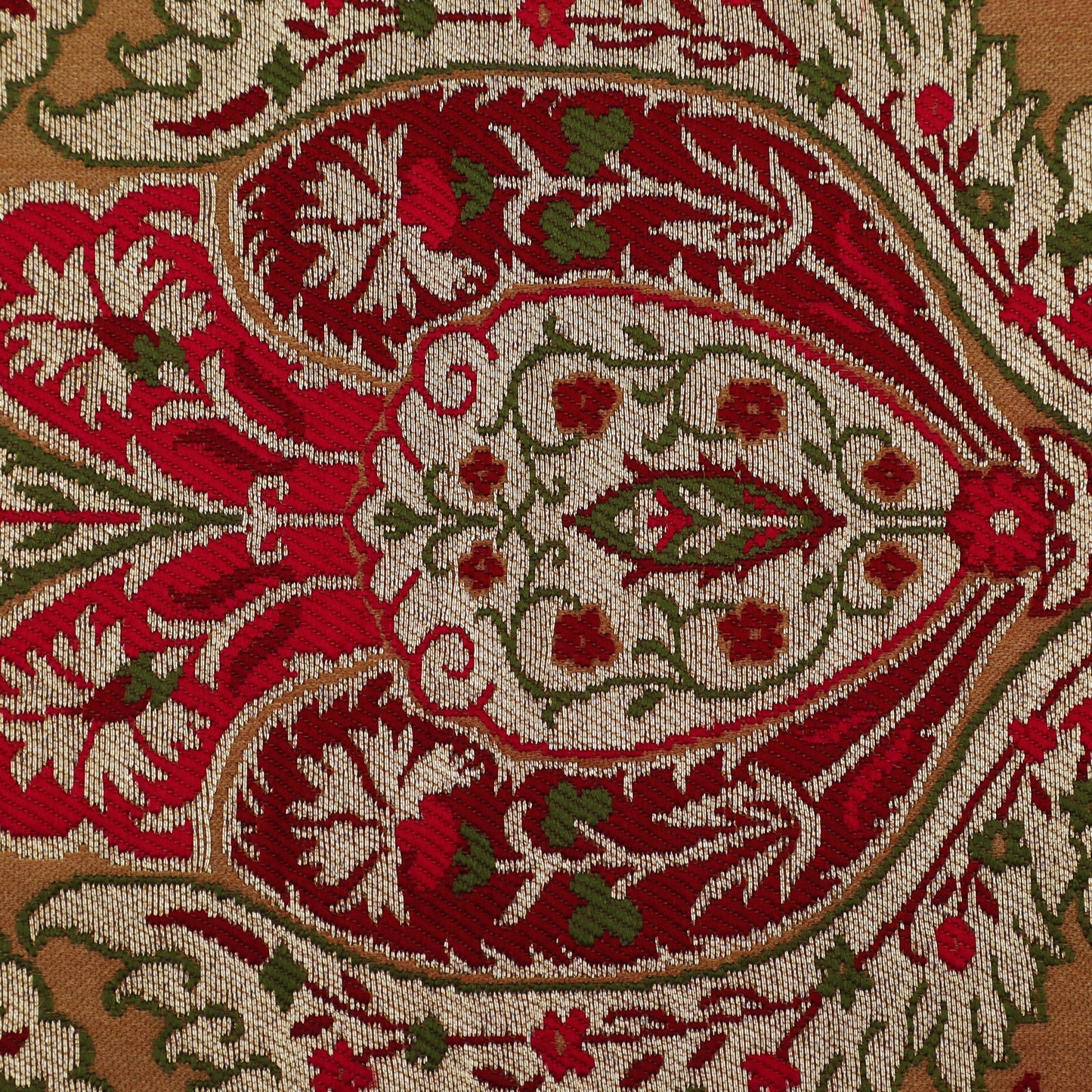 Beige Color KimKhab Brocade Fabric