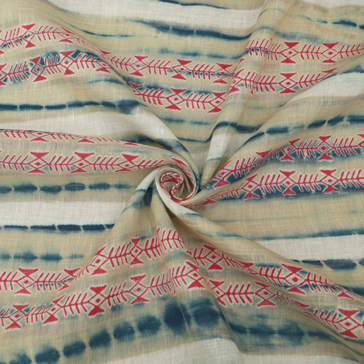 Linen Hand Printed Fabric