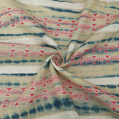 Linen Hand Printed Fabric
