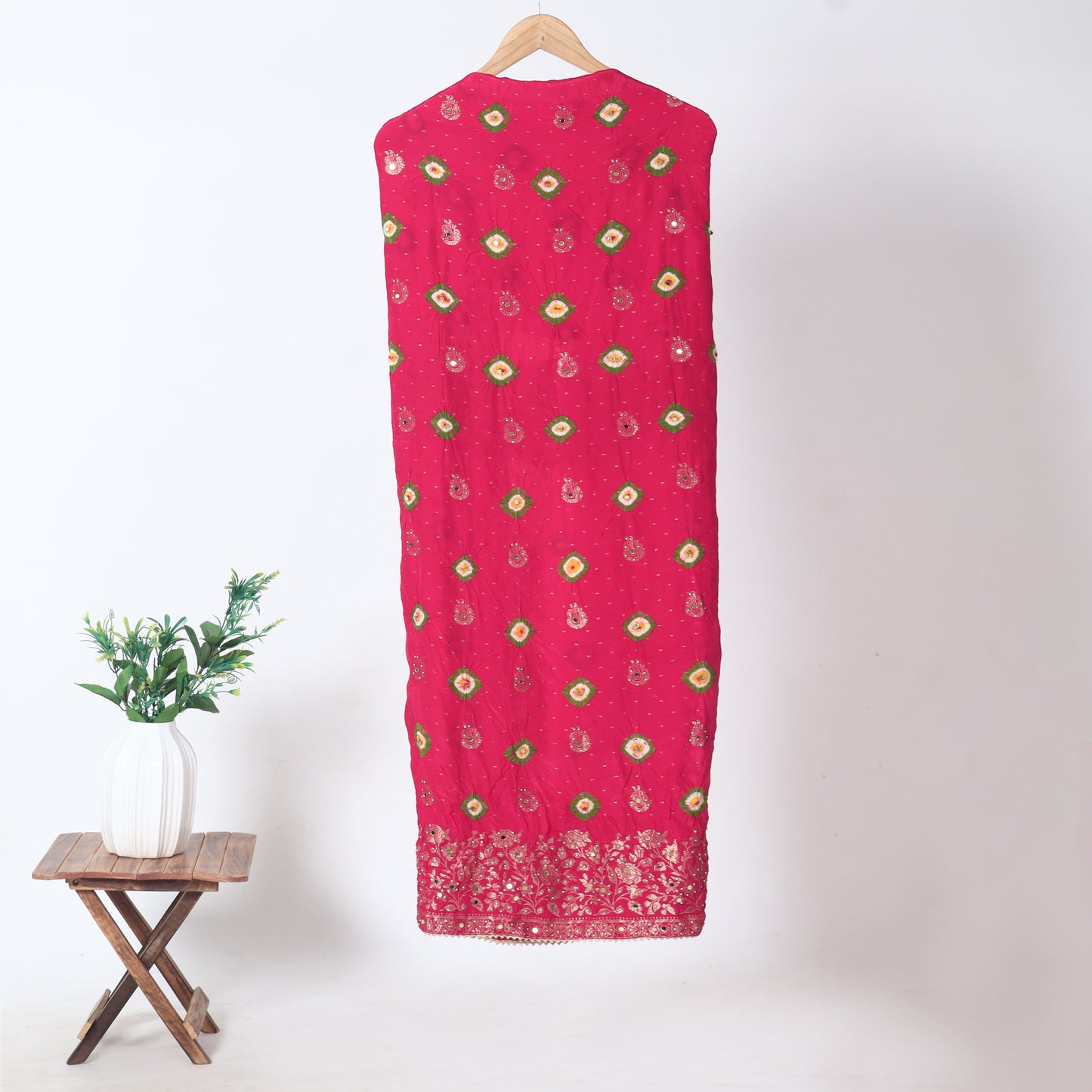 Rani Pink Unstitched Crepe Suit for Women