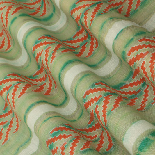 Linen Hand Printed Fabric