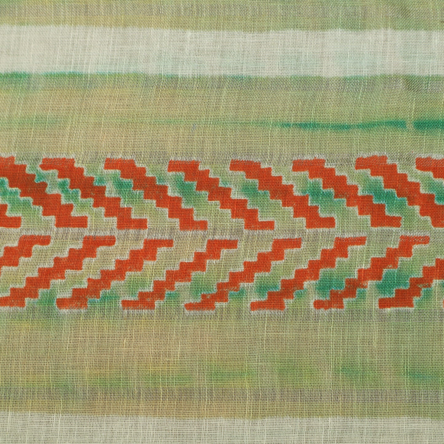 Linen Hand Printed Fabric