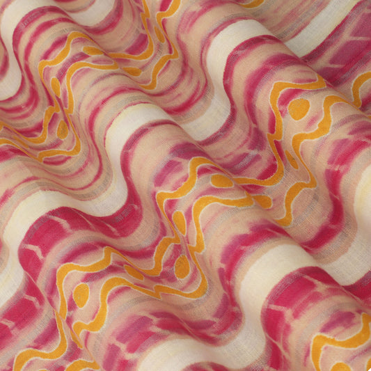 Linen Hand Printed Fabric