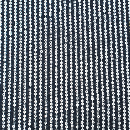 Denim Sequins Embroidery Fabric