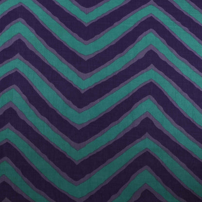 ZigZag Slub Chanderi Print Fabric