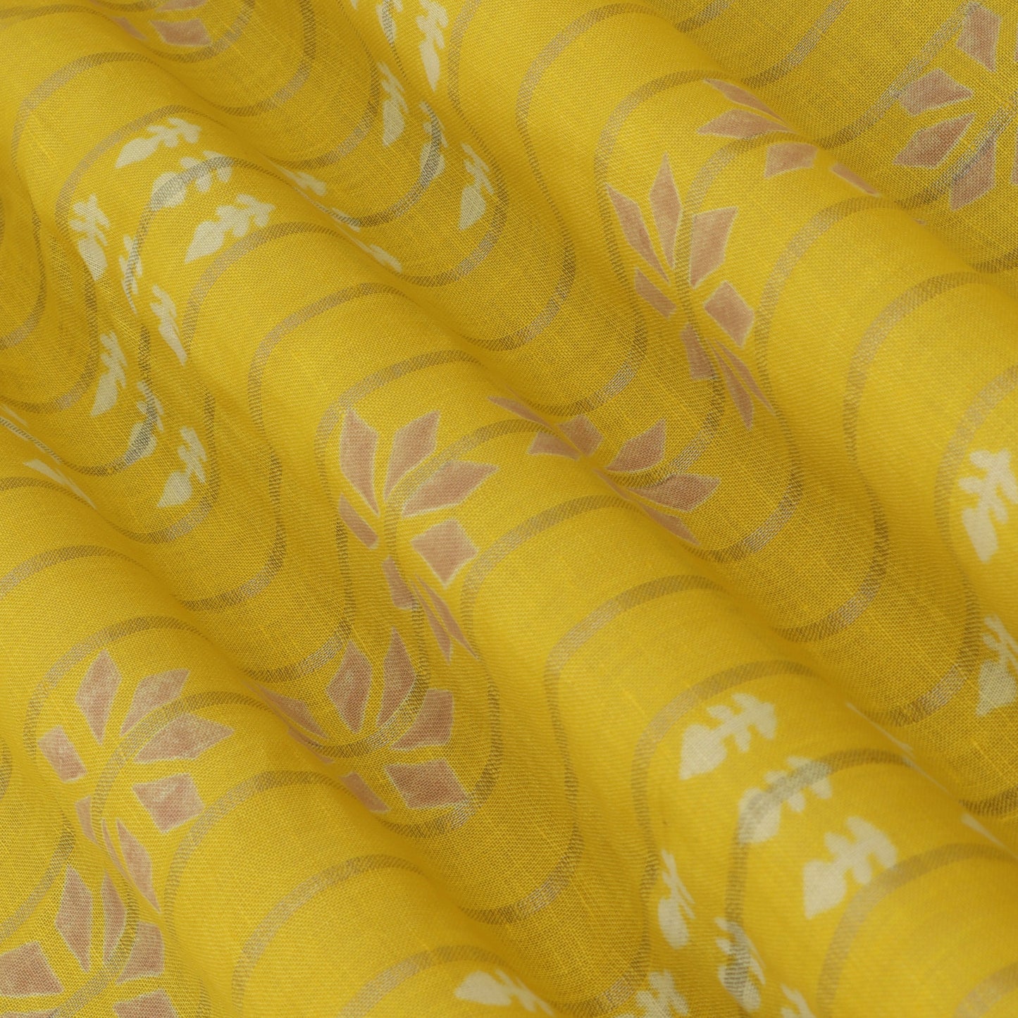 Linen Hand Printed Fabric