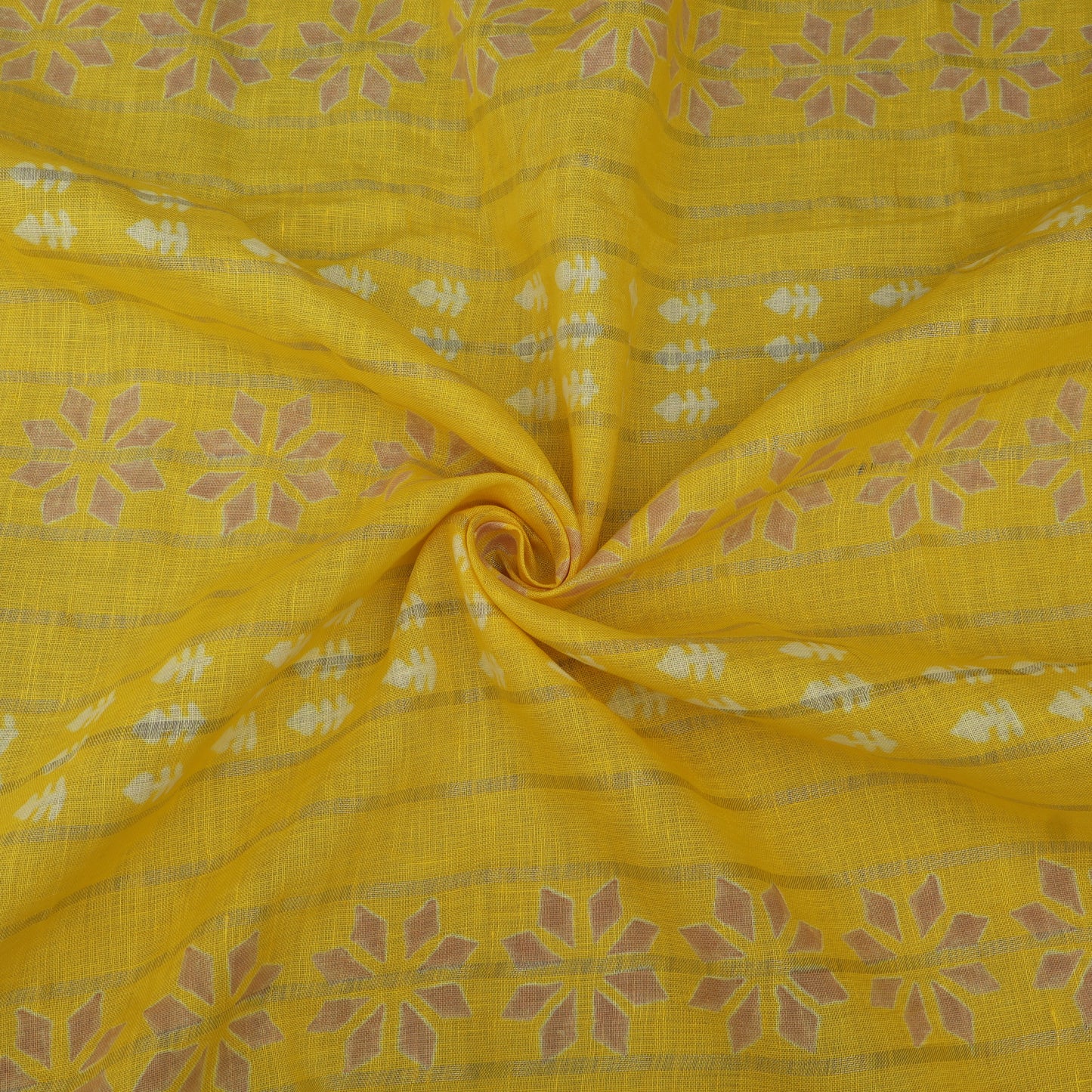 Linen Hand Printed Fabric