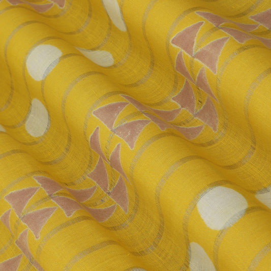 Linen Hand Printed Fabric