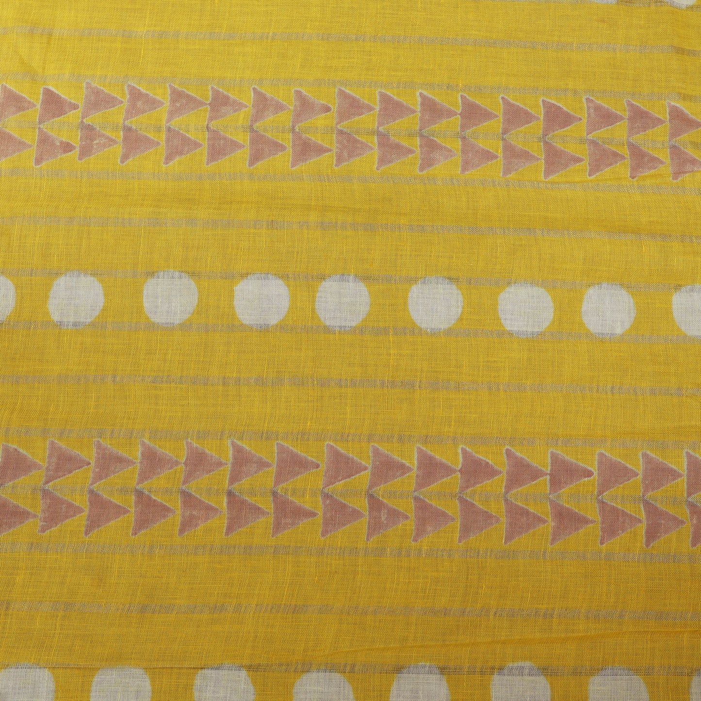 Linen Hand Printed Fabric