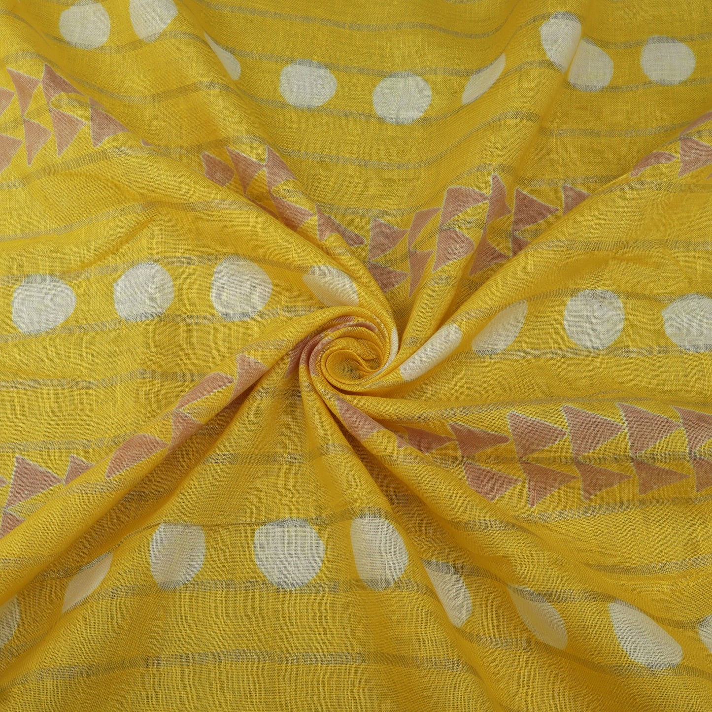 Linen Hand Printed Fabric