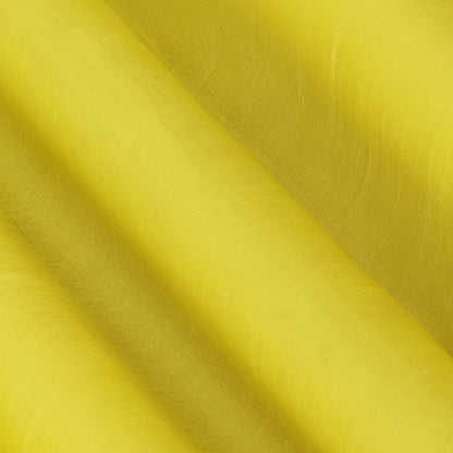 Yellow Color Kora Silk Plain Fabric