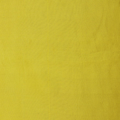 Yellow Color Kora Silk Plain Fabric