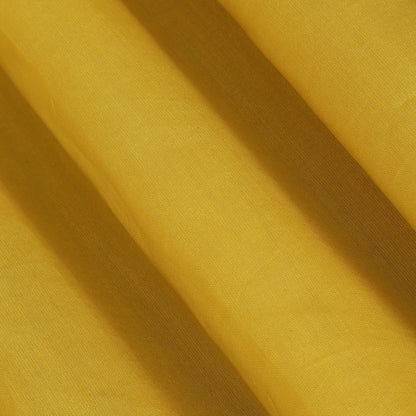 Yellow Color Chanderi Plain Fabric