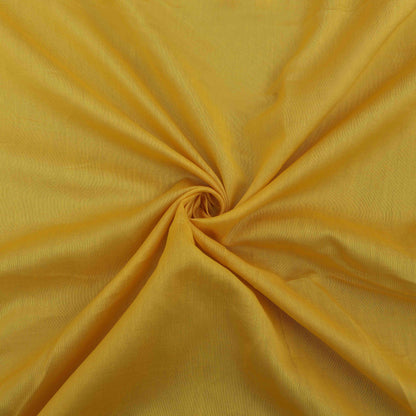 Yellow Color Chanderi Plain Fabric