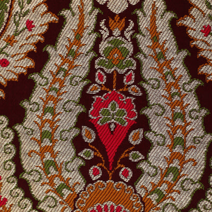 Brown Color KimKhab Brocade Fabric