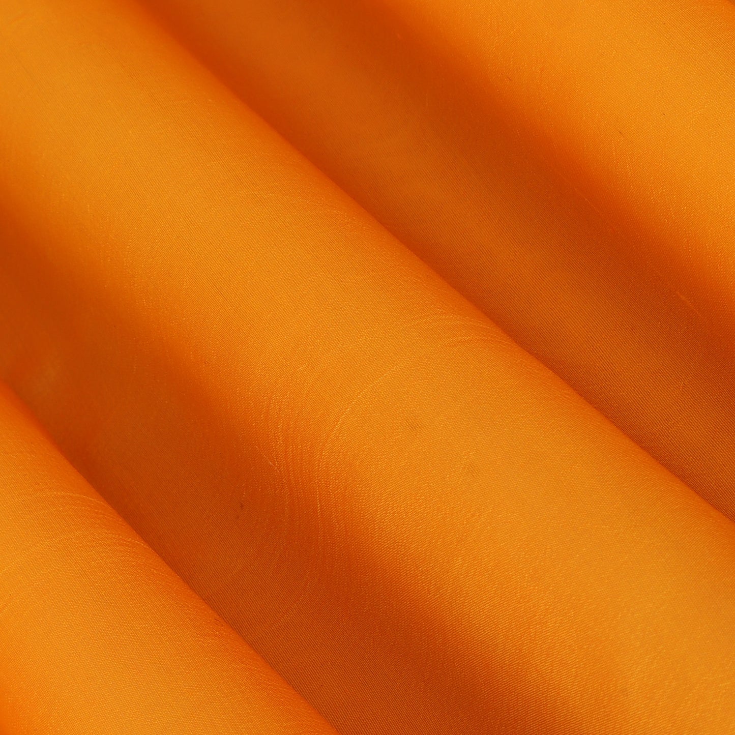 Orange Color Kora Silk Plain Fabric