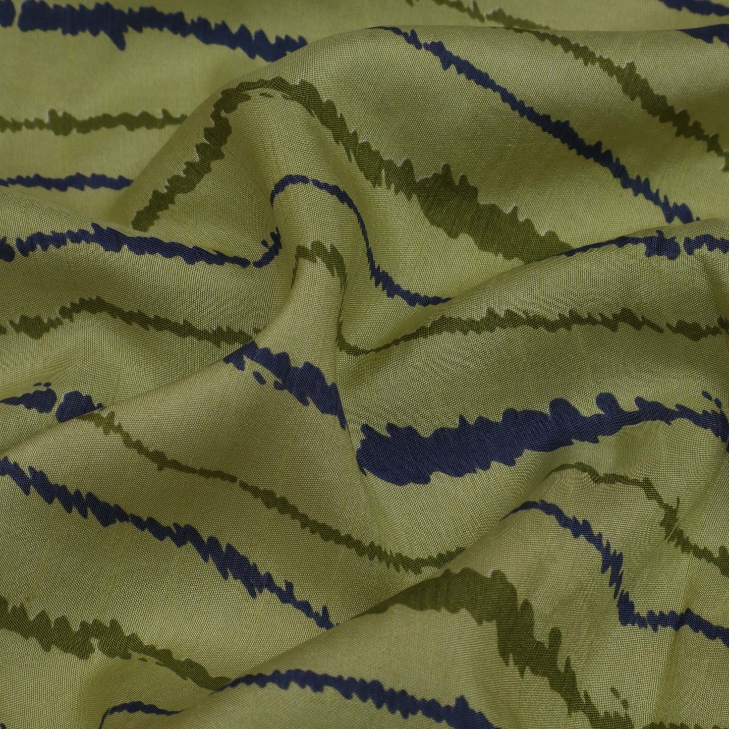 ZigZag Slub Chanderi Print Fabric