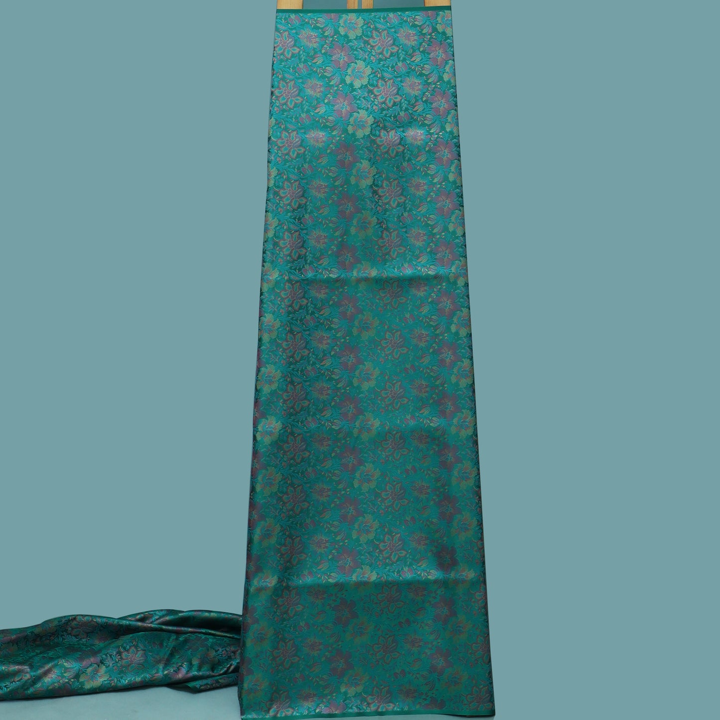 Rama Green Color Tanchui Brocade Fabric