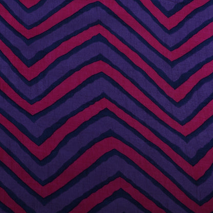 ZigZag Slub Chanderi Print Fabric