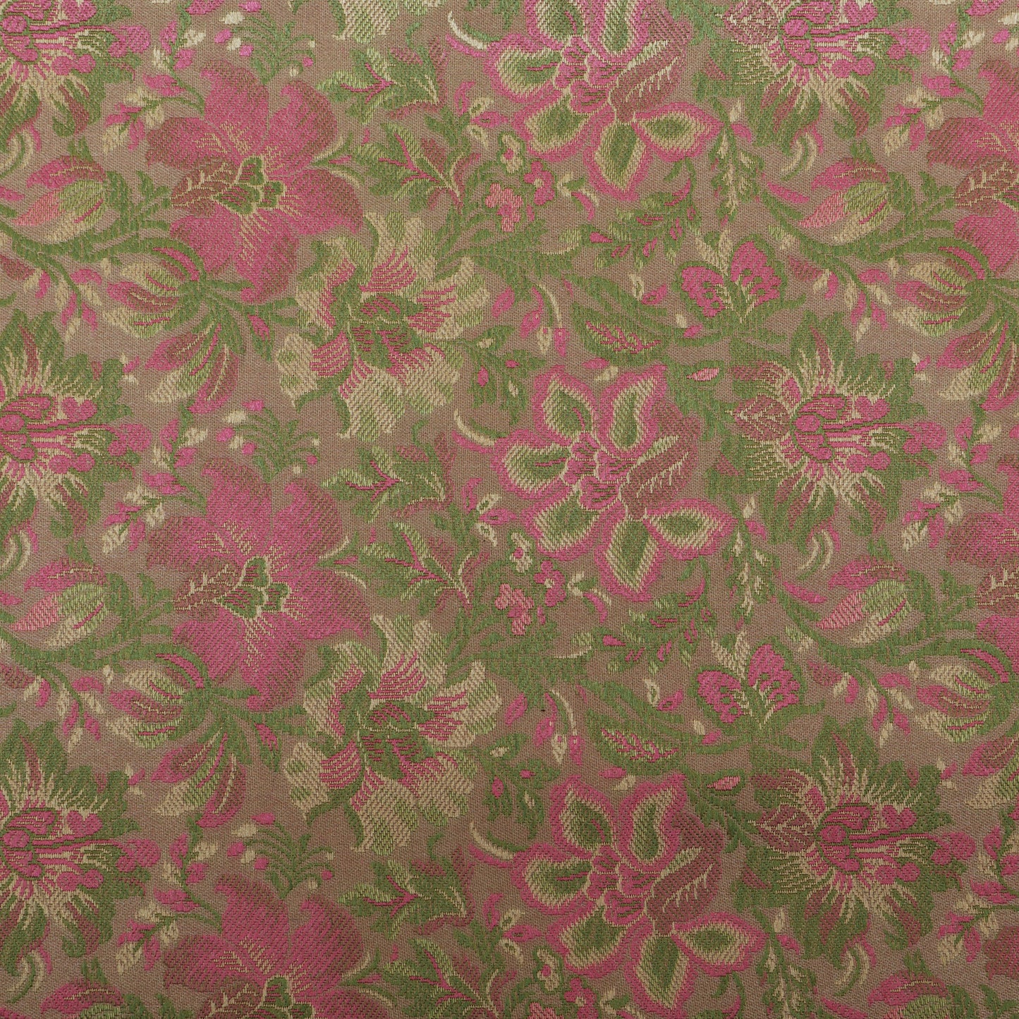 Beige Color Tanchui Brocade Fabric