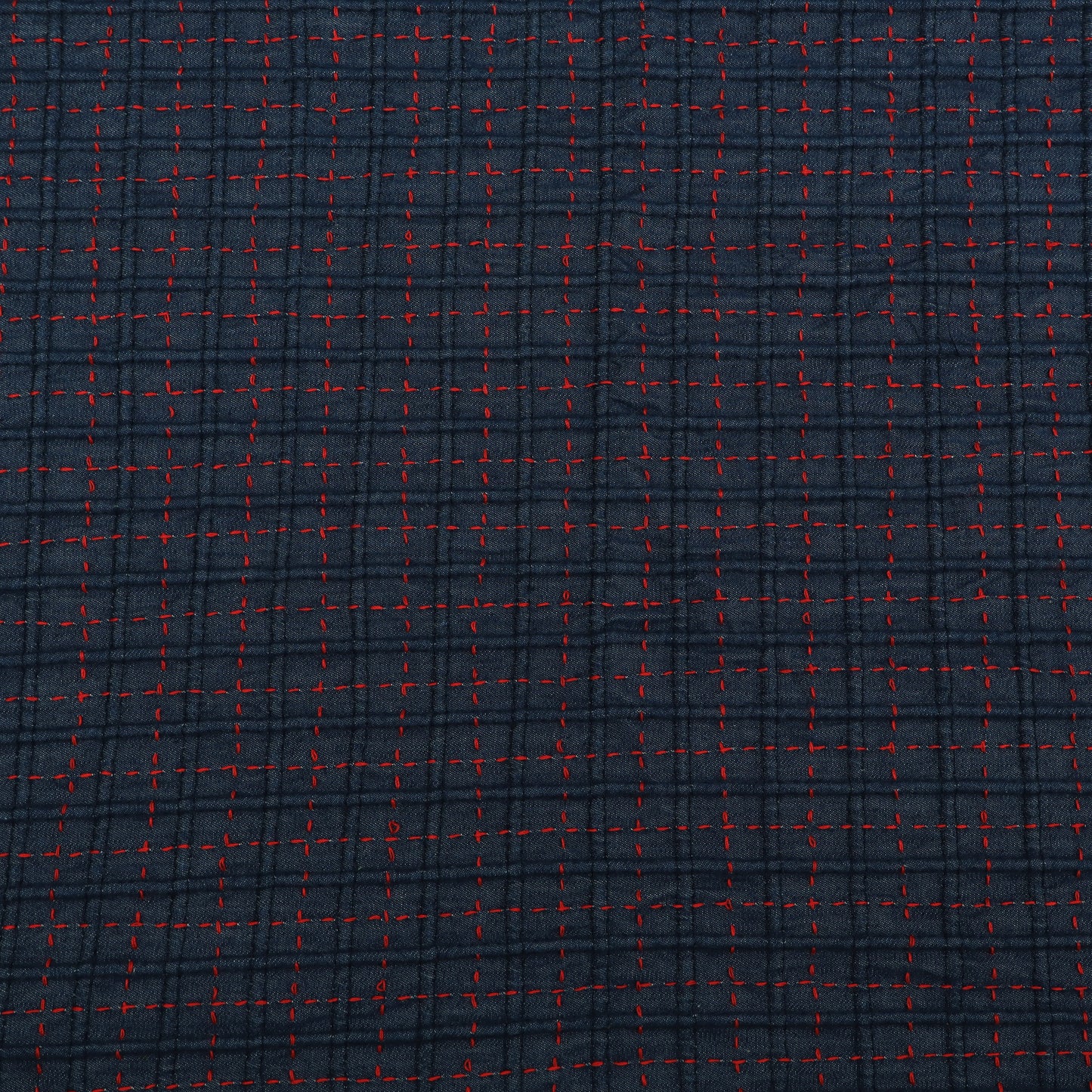 Denim Work Embroidery Fabric