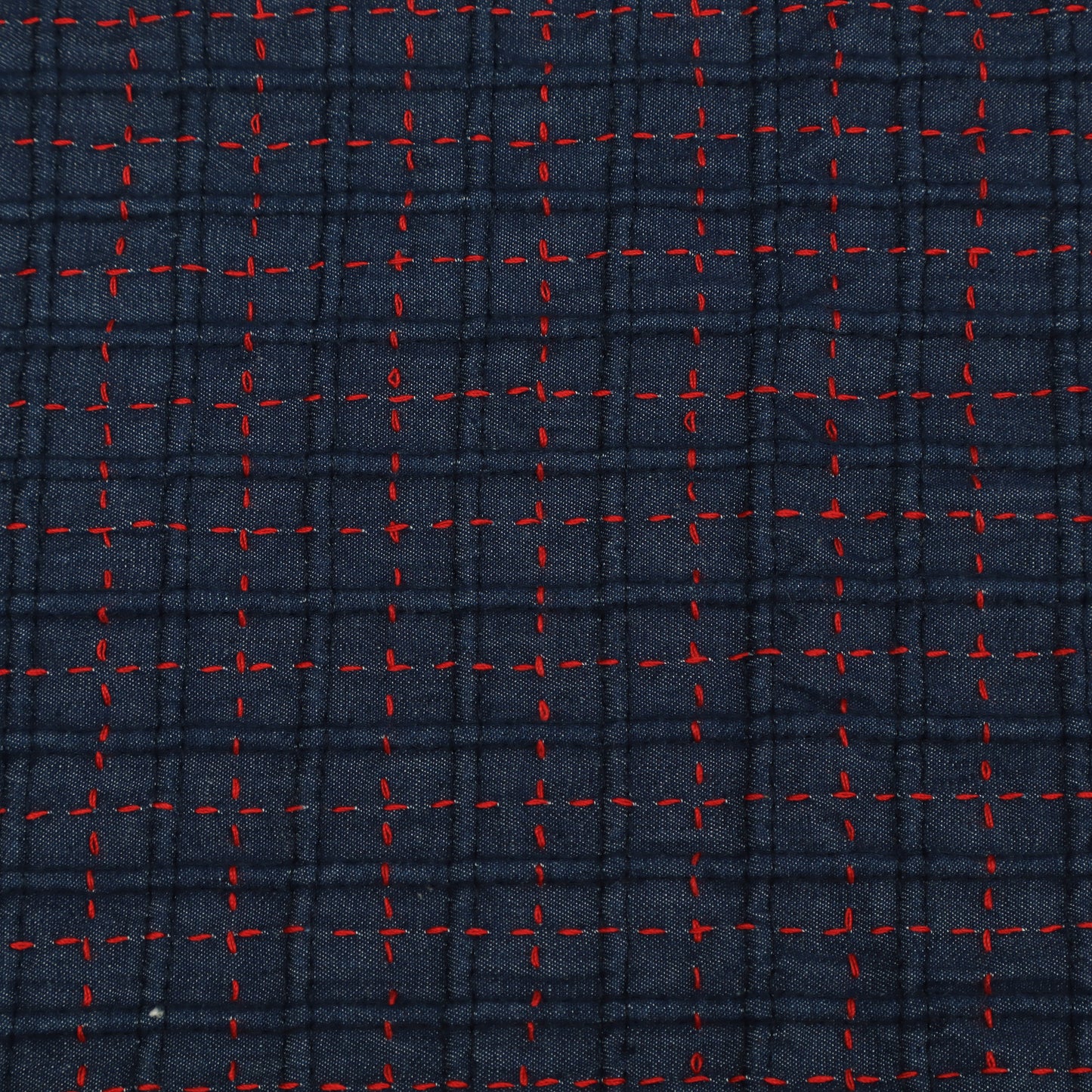 Denim Work Embroidery Fabric