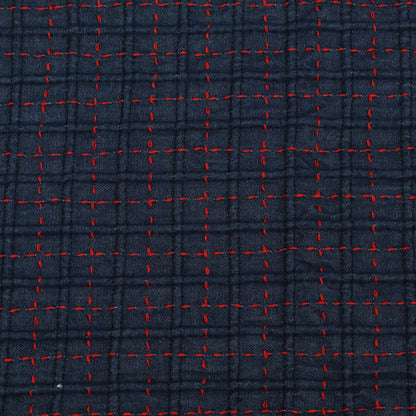 Denim Work Embroidery Fabric