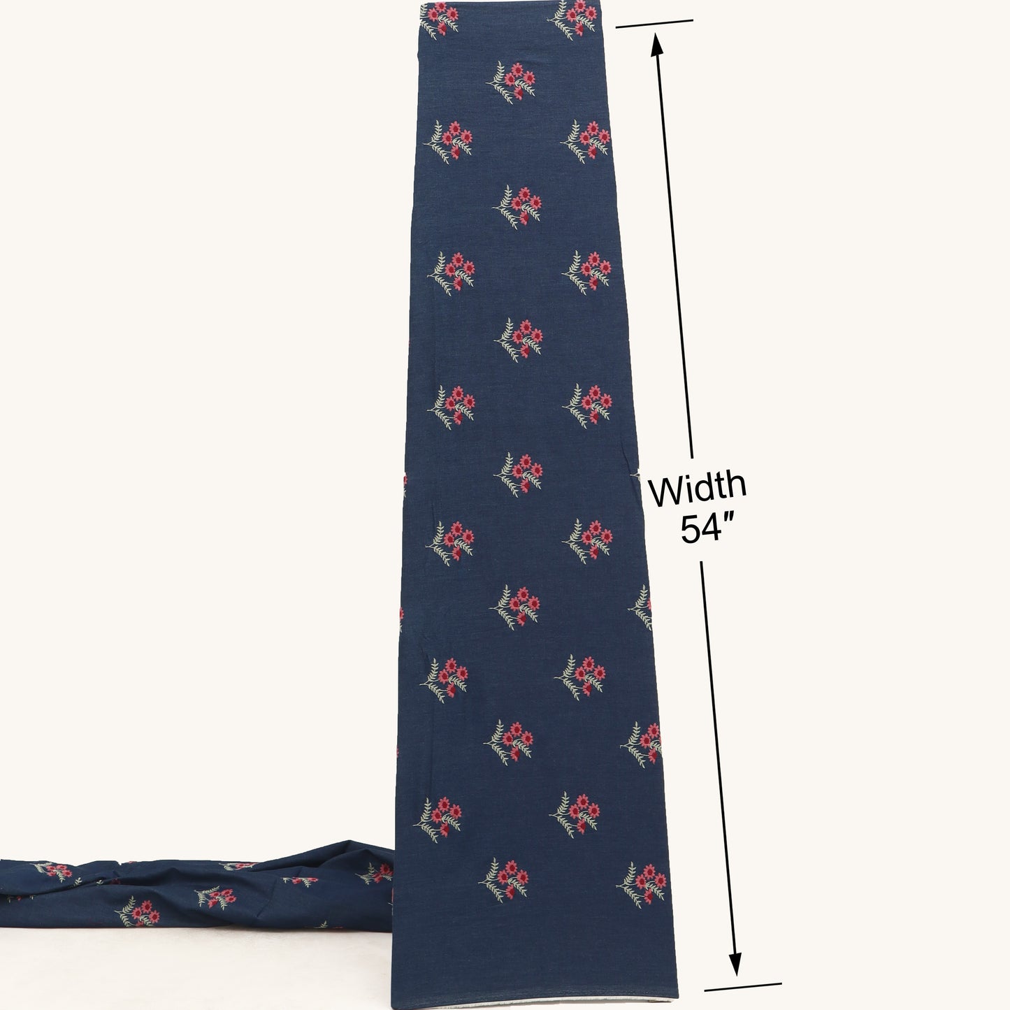 Denim Embroidery Fabric