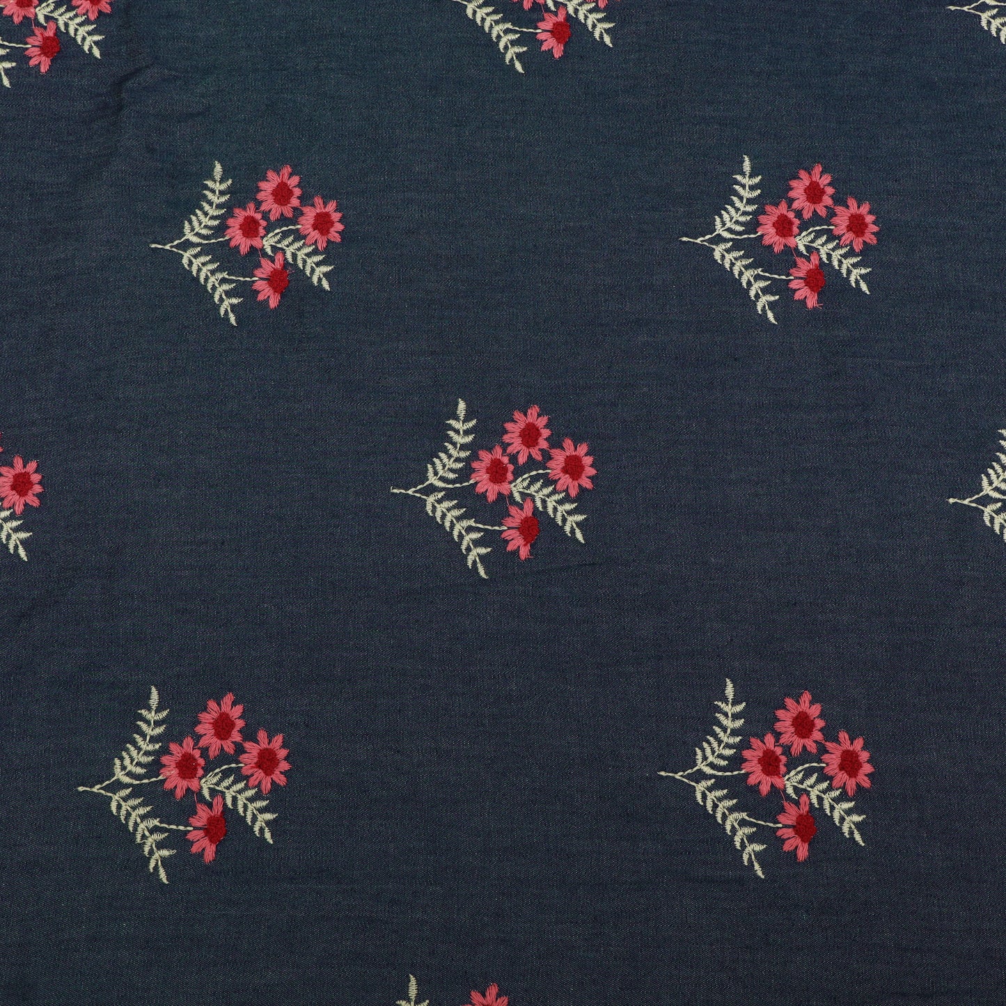 Denim Embroidery Fabric