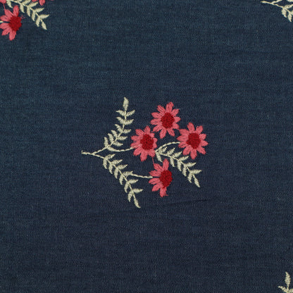 Denim Embroidery Fabric
