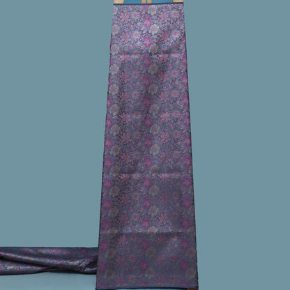 Grey Color Tanchui Brocade Fabric