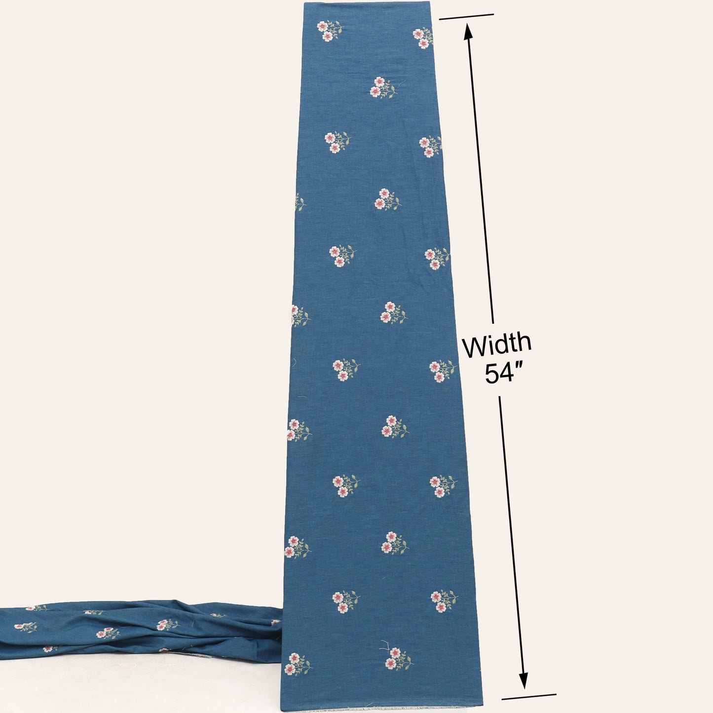 Denim Embroidery Fabric